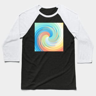 Swirl of  Colorful Triangles Baseball T-Shirt